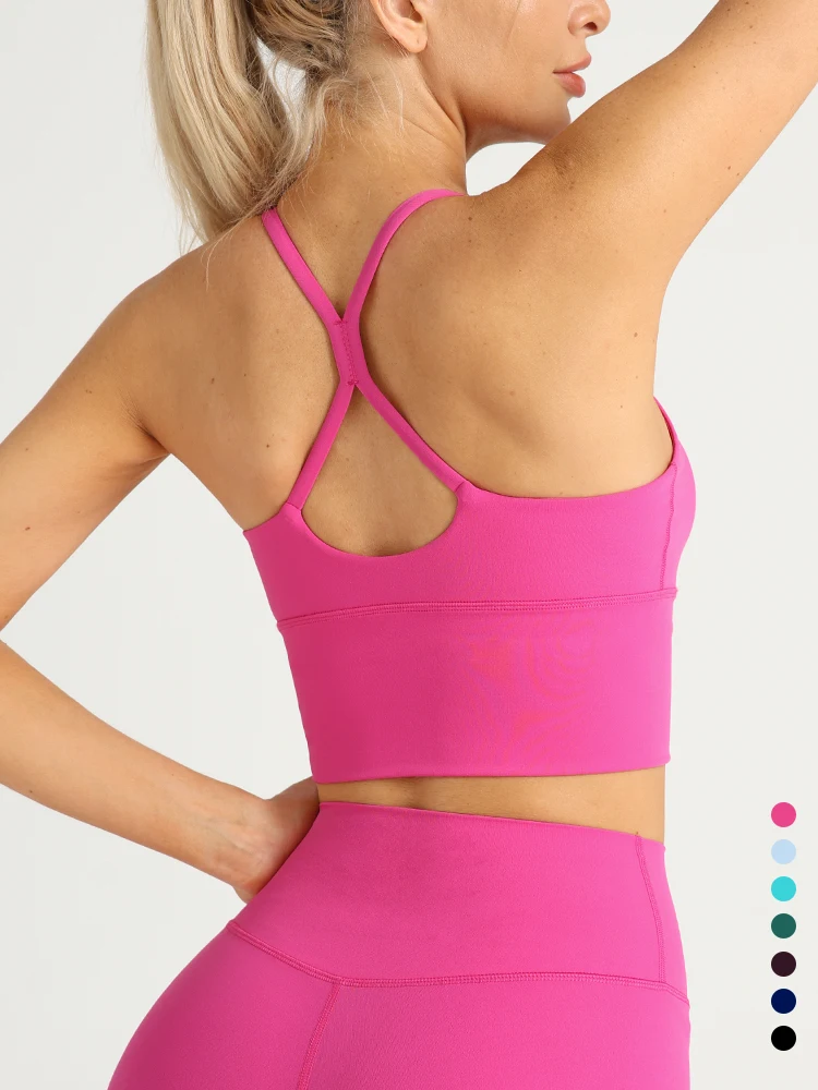 Yoga Mat For Fitness - Women Sexy Cross Back Yoga Vest