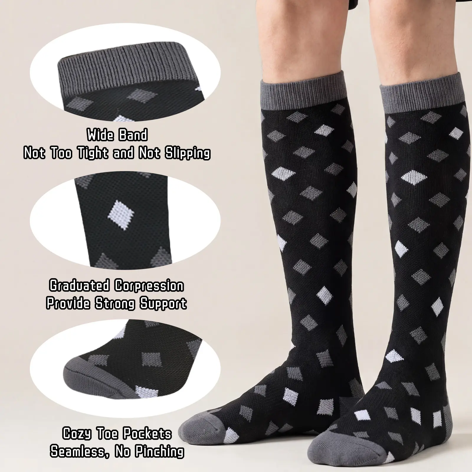 MhzyCaus 6 Pairs Calf Compress - Yoga & Fitness Center 评论和价格