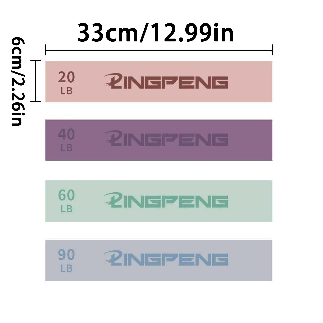 20-90LBS Fabric Elastic Band F - Yoga Fitness Resistance Band 评论和价格