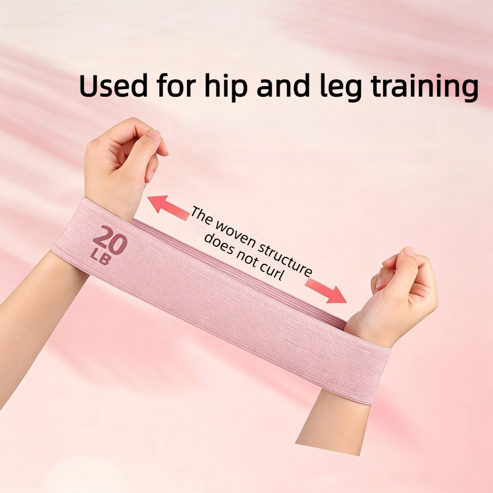 20-90LBS Fabric Elastic Band F - Yoga Fitness Resistance Band 评论和价格