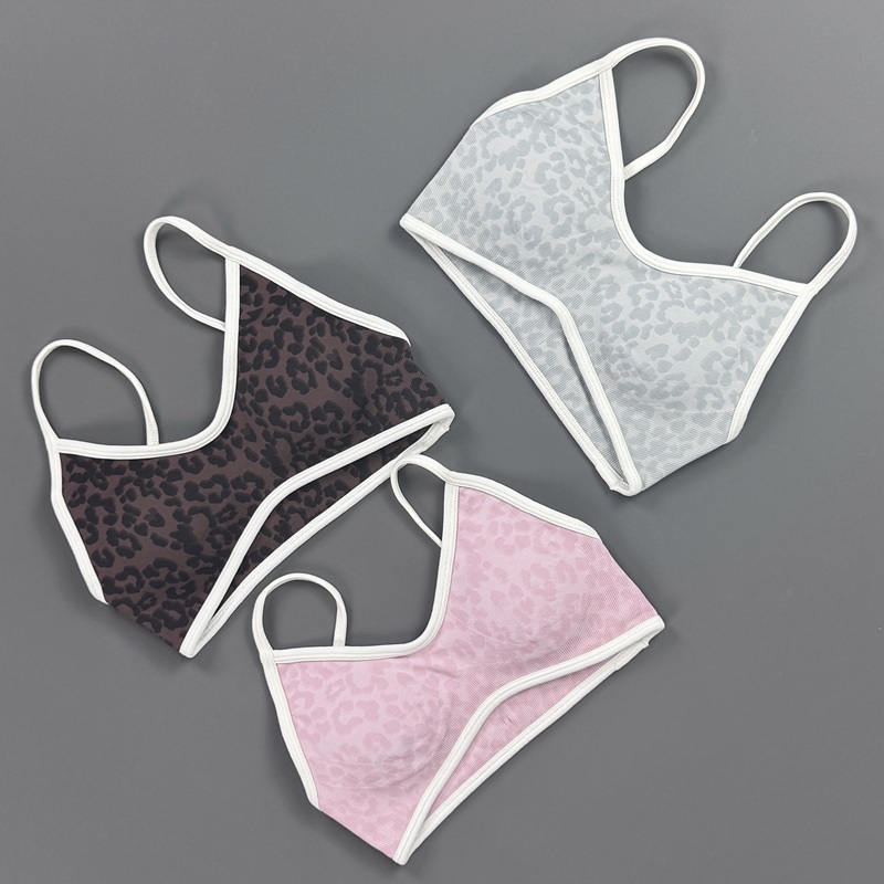 Sports Bra Women Leopard Print - Yoga Fitness Stretching 评论和价格