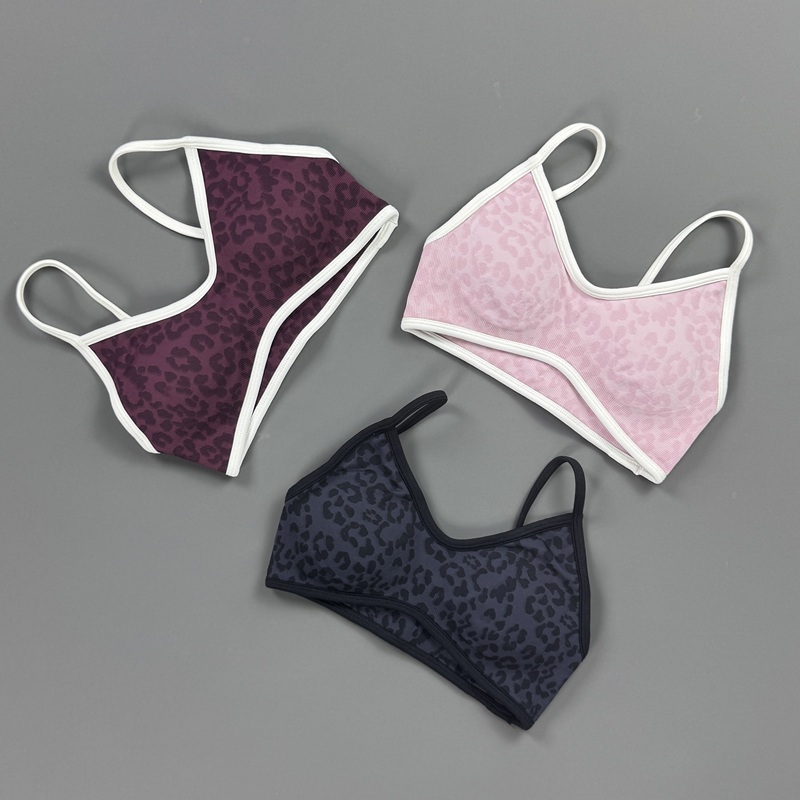 Sports Bra Women Leopard Print - Yoga Fitness Stretching 评论和价格