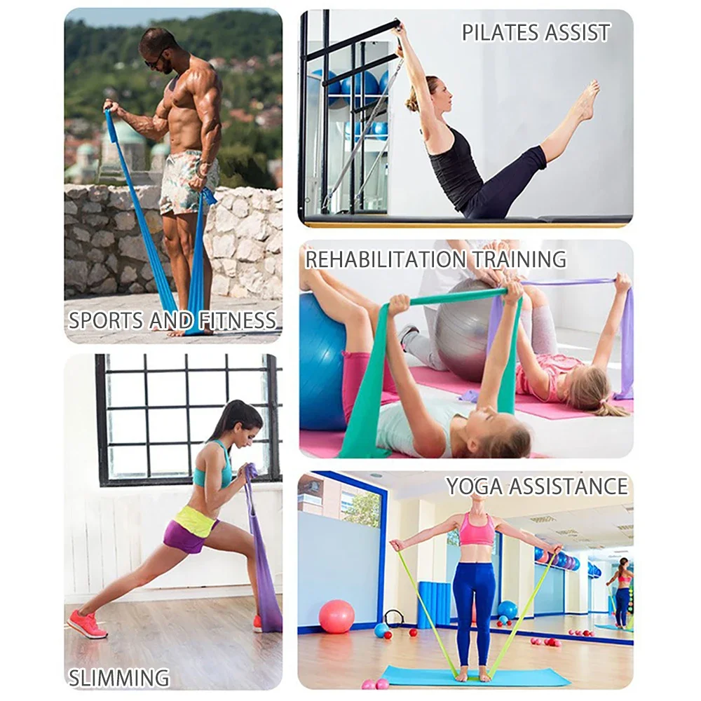 Length 200cm Yoga Pilates Stre - Yoga Fitness Resistance Band 评论和价格