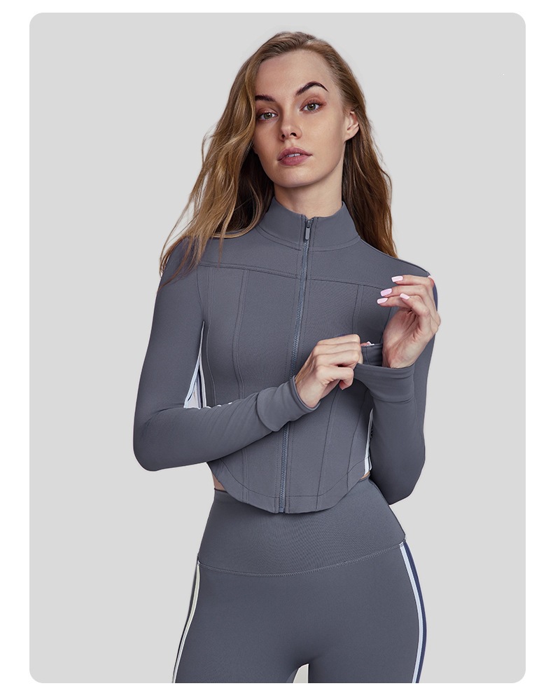 Women Striped Fall Workout Set - Yoga Fitness Stretching 评论和价格