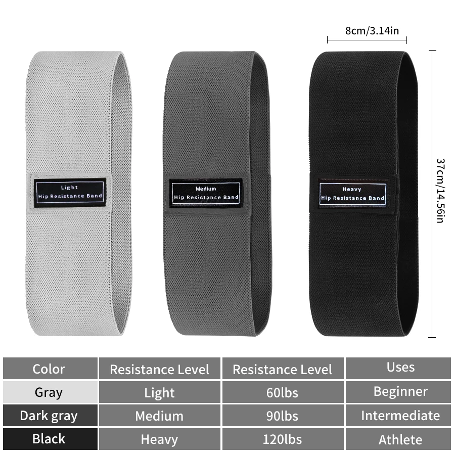 Fabric Resistance Hip Booty Ba - Yoga Fitness Resistance Band 评论和价格