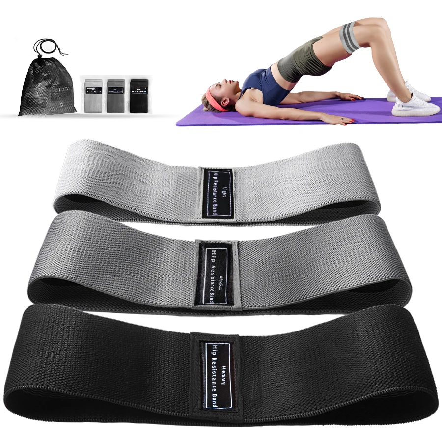 Fabric Resistance Hip Booty Ba - Yoga Fitness Resistance Band 评论和价格