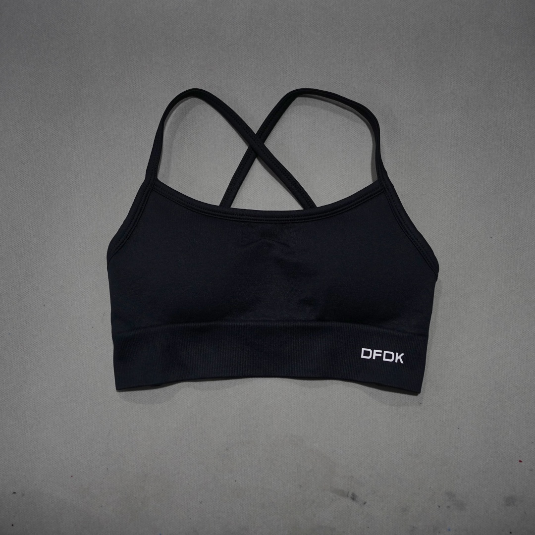 DFDK Ribbed Seamless Cross Bac - Yoga Fitness Stretching 评论和价格