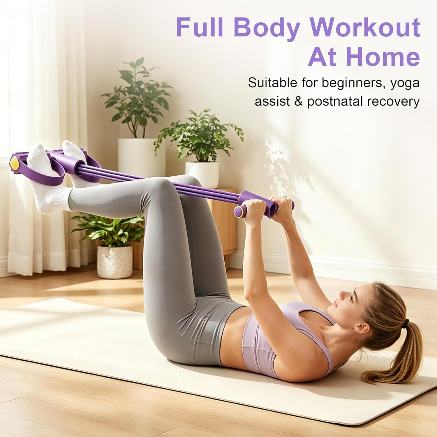 4-Tube Resistance Band Multi F - Yoga Fitness Resistance Band 评论和价格
